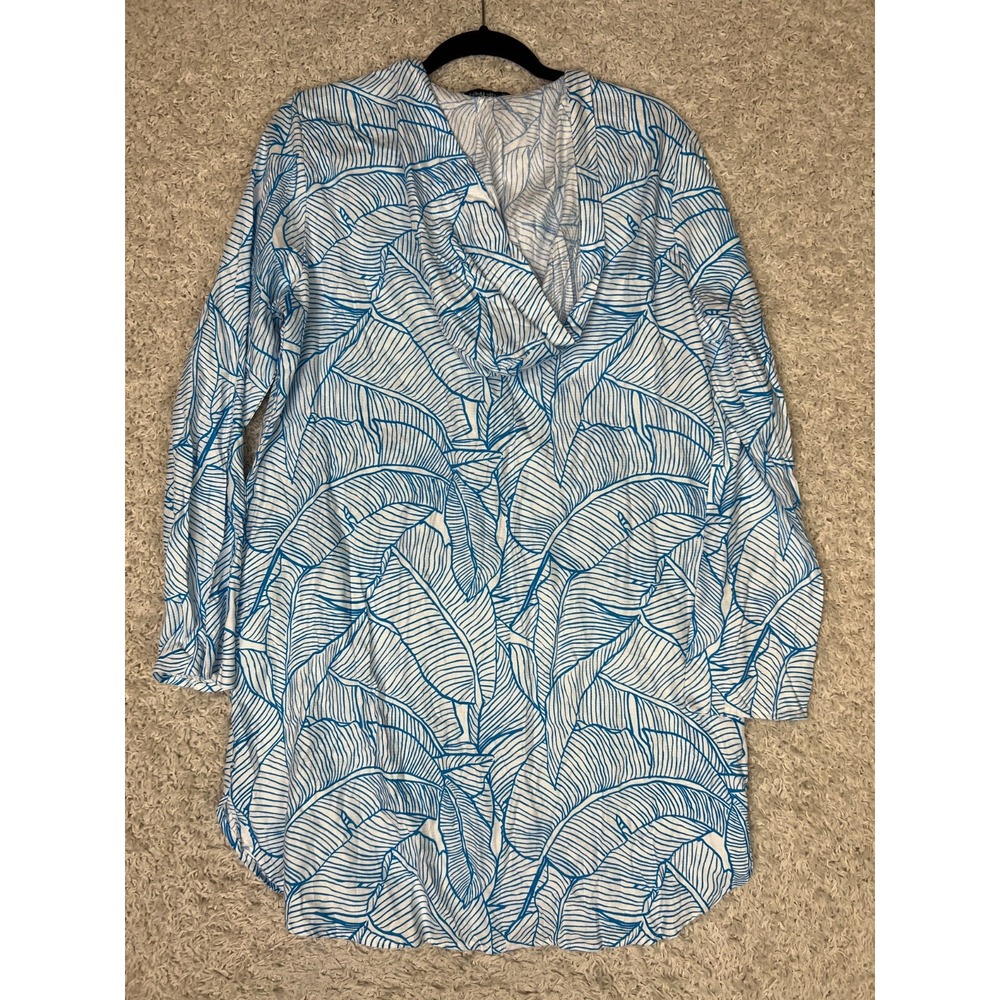 Charlie Holiday Swim Dress Cover Up Womens 6 Lace Up Beach Resortwear Vacation - Picture 6 of 9